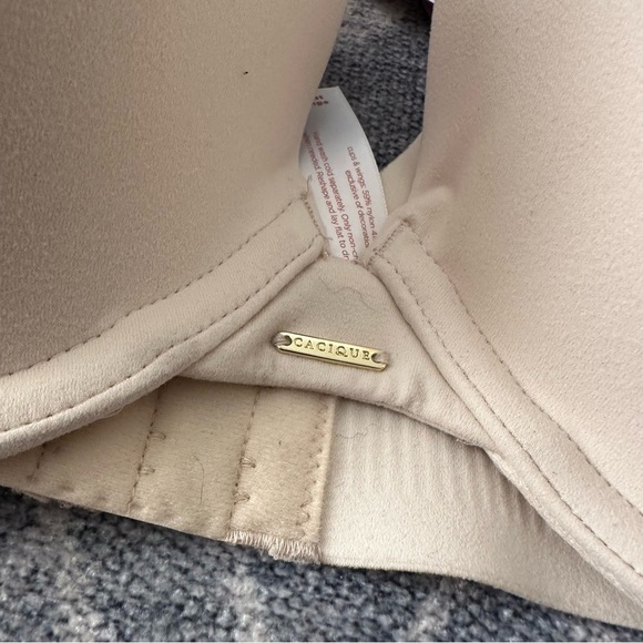 NWT Cacique Modern Collection Smooth Boost Plunge Bra In Cafe Mocha 46D - Picture 5 of 10